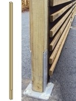 poste de madera para absorber Pin pantalla