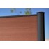 Profil de finition alu brun pour clôture