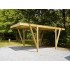 Carport en bois Grappa 17 m² en Pin marque Piveteaubois Vivre en Bois