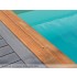 Margelle bois en Pin classe 4, finition saturée ambré pour la piscine Maéva octogonale 500 de Piveteaubois Vivre En Bois