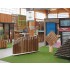 Showroom extérieur treillis bois, bordure en bois pour jardin et sa terrasse composite WEX  à retrouver au Magasin Nantes - Coueron